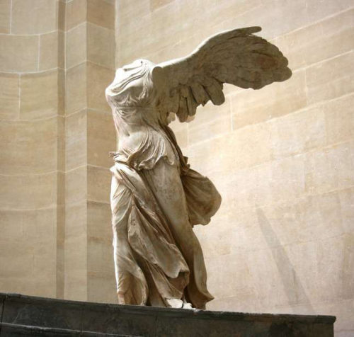 Louvre Museum cultural heritage hellenistic marble winged victory statue