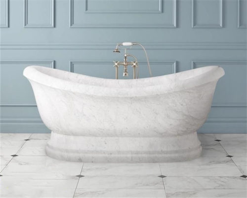 Home Decoration Bathroom marble Bathtub Freestanding Sculpture