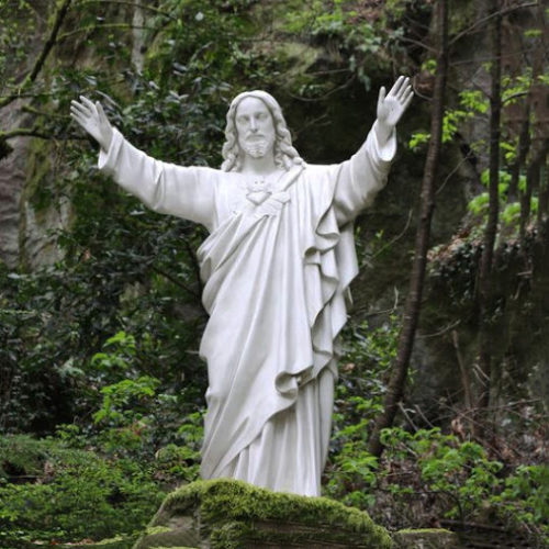 Customized Religious Catholic Outstretched Arms Life-size Fiberglass Jesus Statue