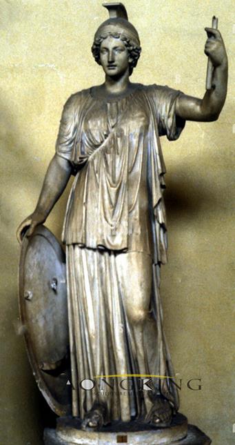 brass Ancient Roman goddess of wisdom Minerva