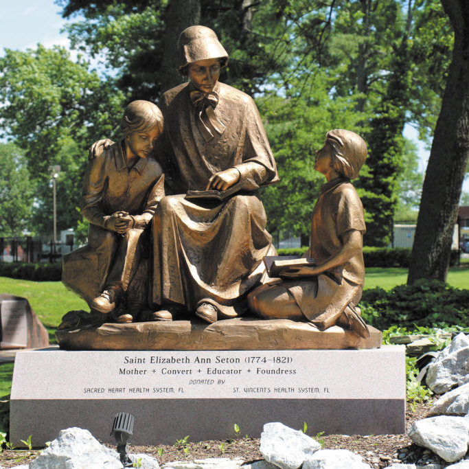 bronze statue Saint Elizabeth Ann Seton
