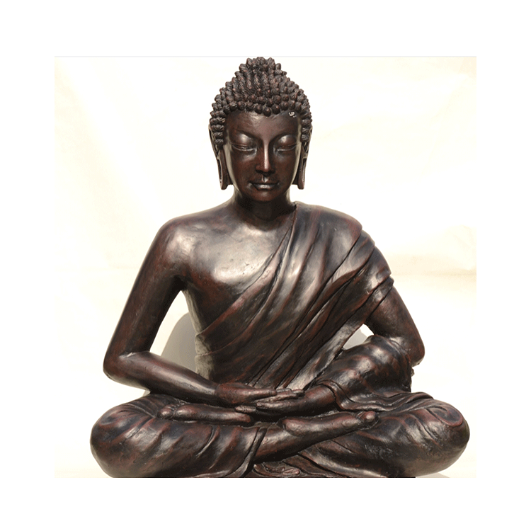Asian art museum Zen meditation inner peace metal Buddha statue