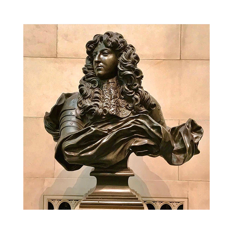 Court Collection Masterpiece Bust Bronze Portrait of Louis XIV